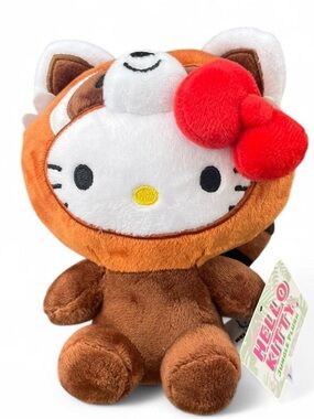 Hello Kitty Jungle Plush - Red Panda